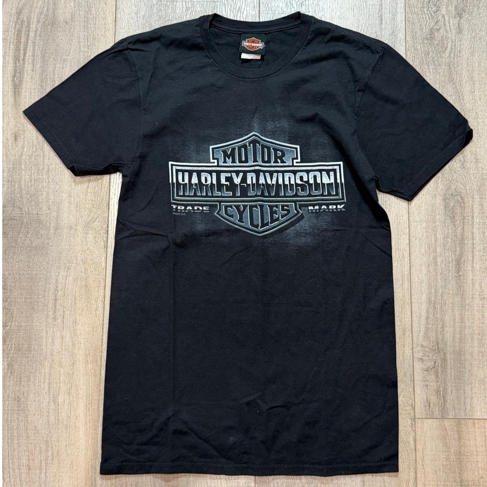 Harley Davidson Laidlaw's Baldwin Park California Graphic T-Shirt Petite Small